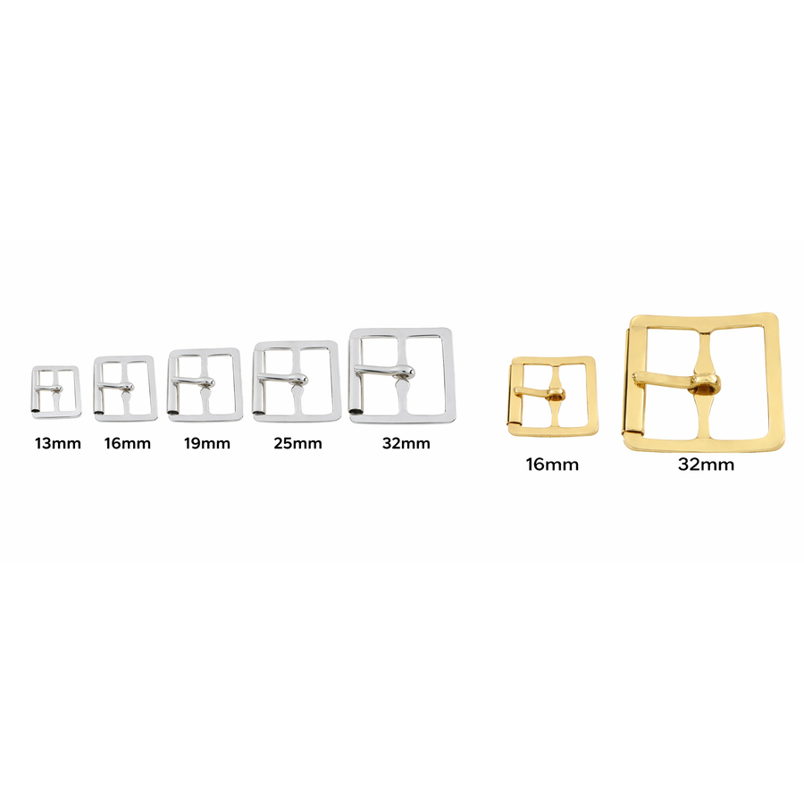 Double Roller Buckle - Multiple Sizes & Finishes