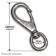 Boat Snap with Swivel Eye - Nickel Plated Bronze - Multiple Sizes