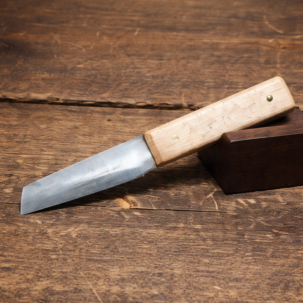 Shoe Knife | Cobbler's Knife | Wooden Handle | Leathercraft & Shoe Repair Tool