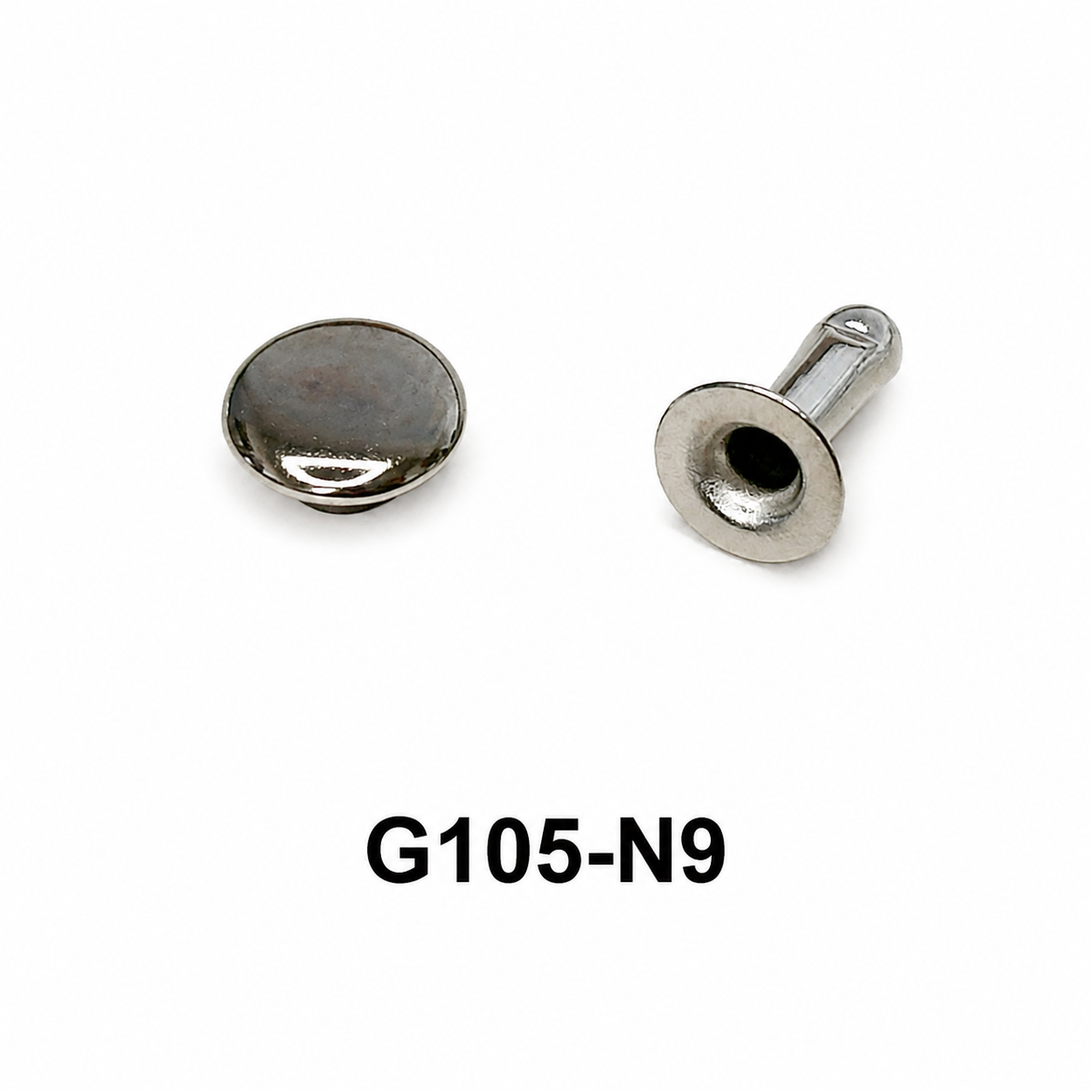 Single Domed Rivets – Brass, Nickel & Black | 5 Sizes