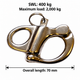 AISI 316 Stainless Steel Fixed Snap Shackle