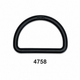 Heavy Duty 'D' Ring | Black Acetal | 20mm, 25mm & 50mm