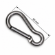 Carabiner Hook with Keylock - Anti-Snagging - Stainless Steel - Tested
