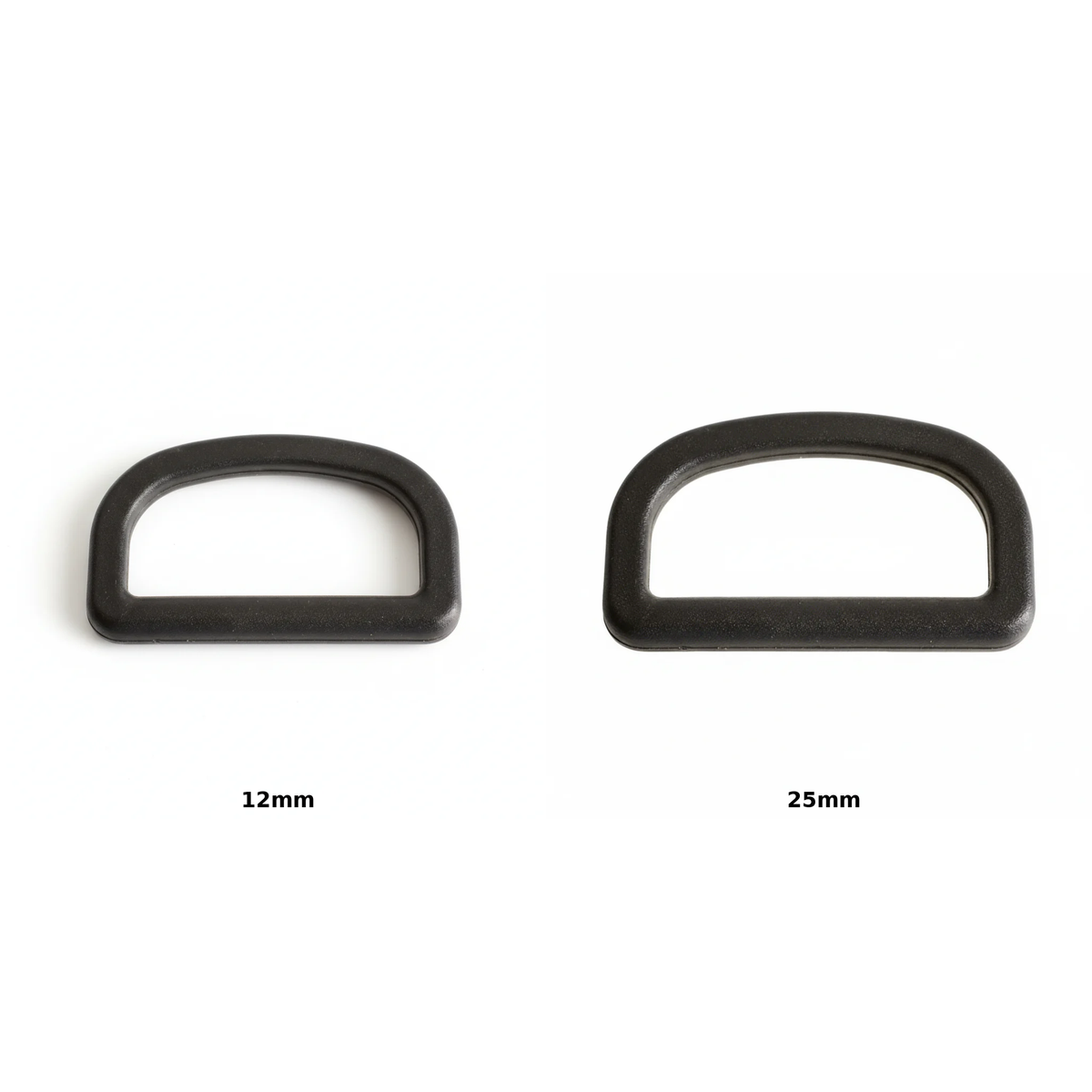 Black Acetal D Ring | 12mm & 25mm
