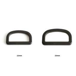 Black Acetal D Ring | 12mm & 25mm