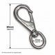 Boat Snap with Swivel Eye - Nickel Plated Bronze - Multiple Sizes