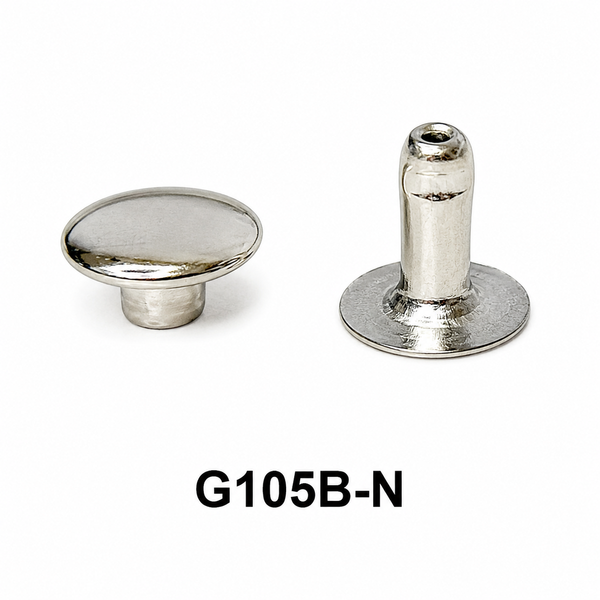 Single Domed Rivets – Brass, Nickel & Black | 5 Sizes