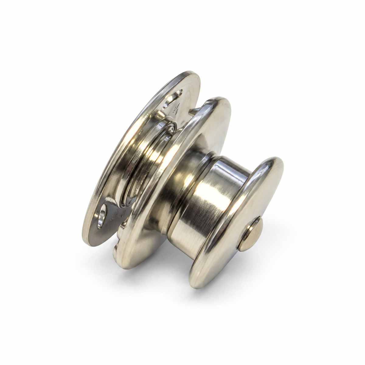 LOXX® Big Head Button with Standard Locking Washer – Nickel-Plated Brass – LOX03N