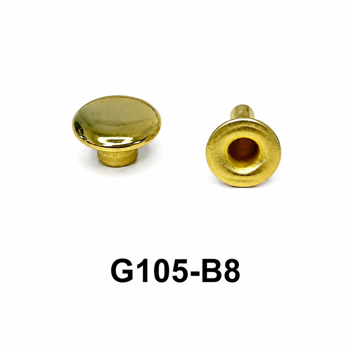 Single Domed Rivets – Brass, Nickel & Black | 5 Sizes