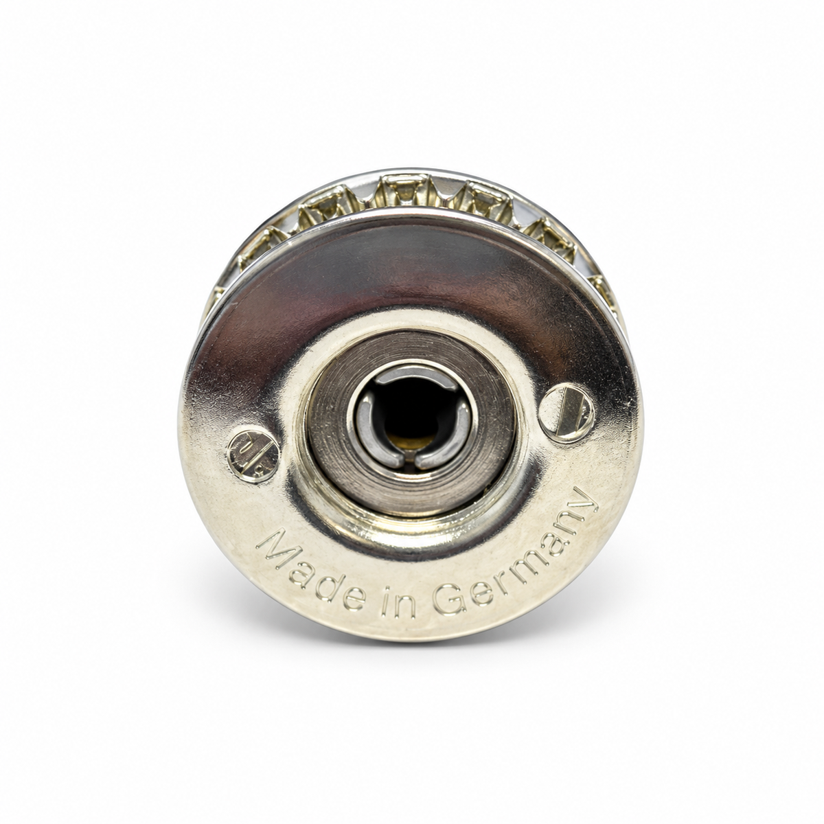 LOXX® Big Head Button with +1 mm Depth Locking Washer – Nickel-Plated Brass – LOX04N