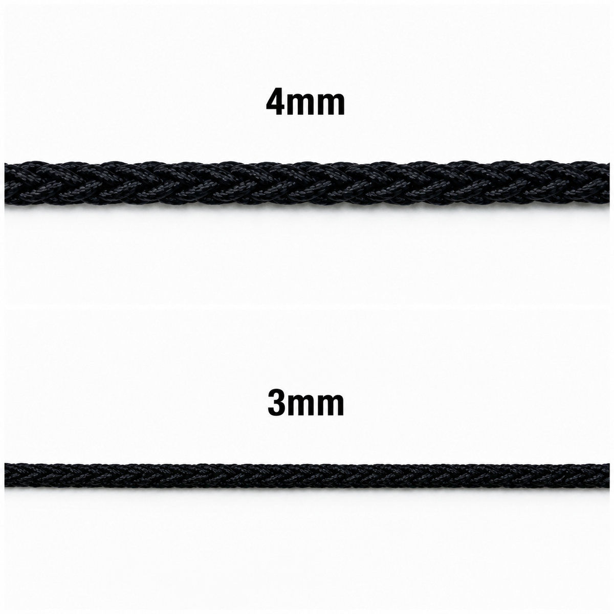 Black Braided Polyamide