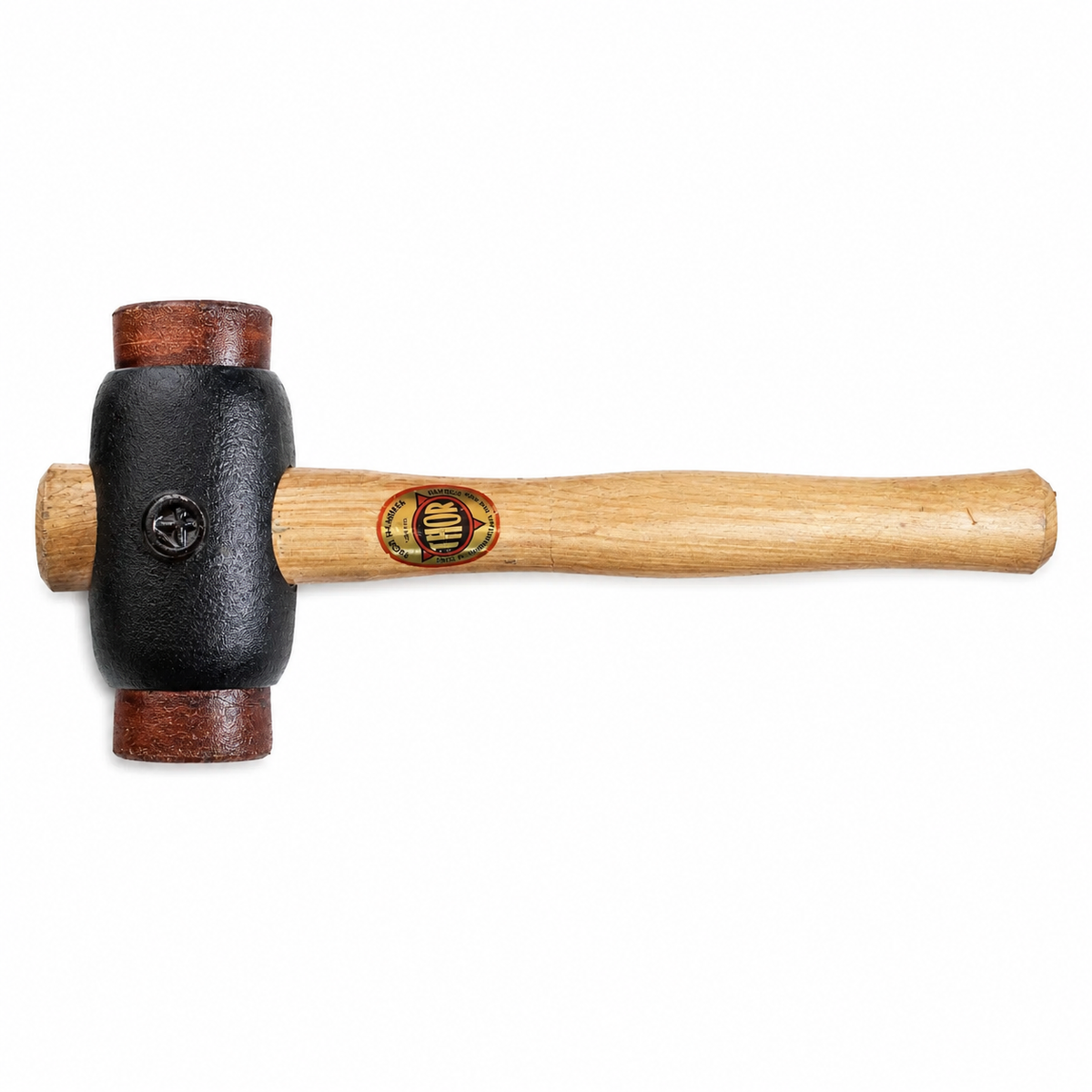 Rawhide Hide Hammer 2kg | 50mm Double Hide Face | Soft Face Mallet | Refillable
