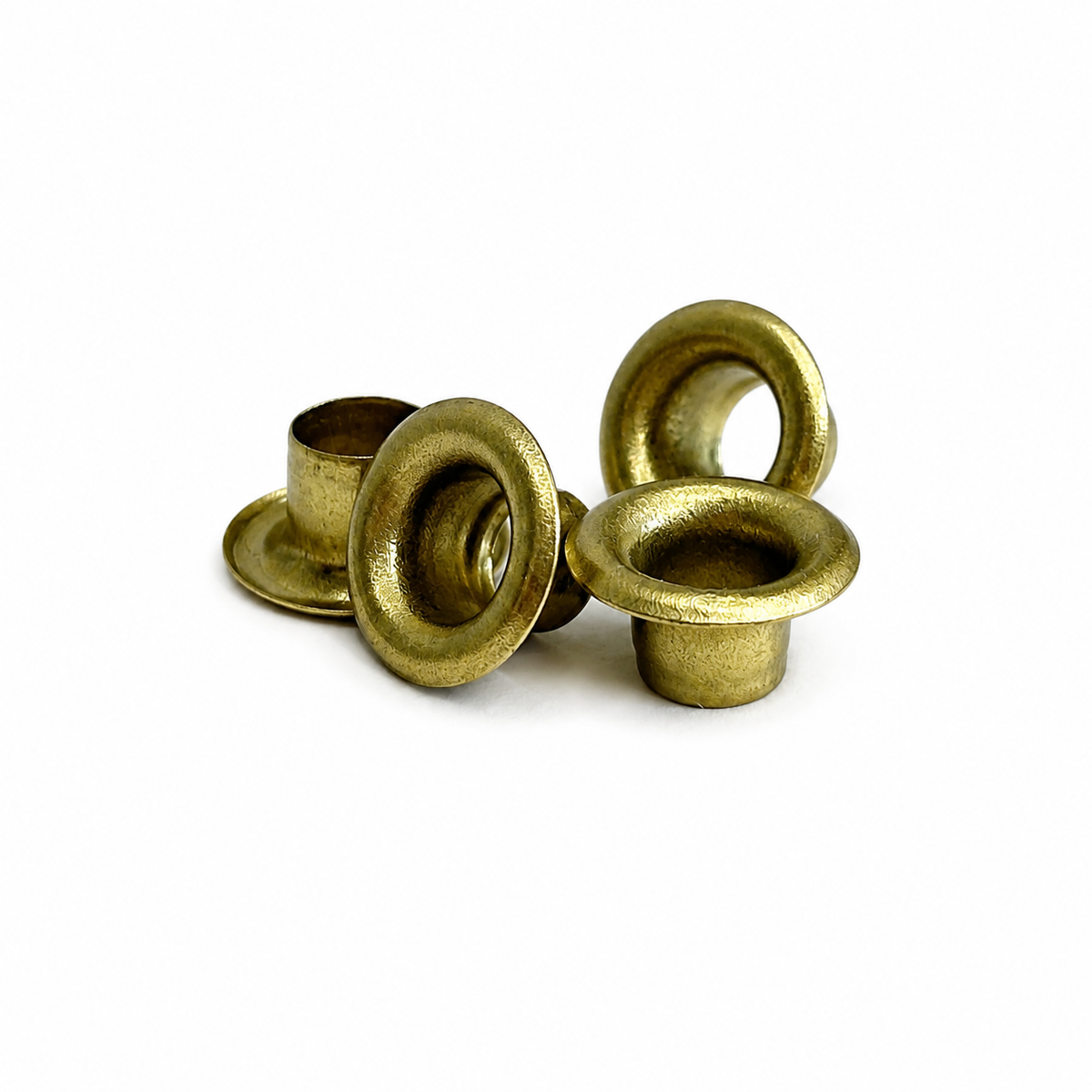 Solid Brass Roll Form Eyelet (4mm, 5mm & 7mm ID)
