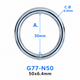 Heavy Duty Welded O Ring – Nickel Plated Steel | 25mm to 75mm