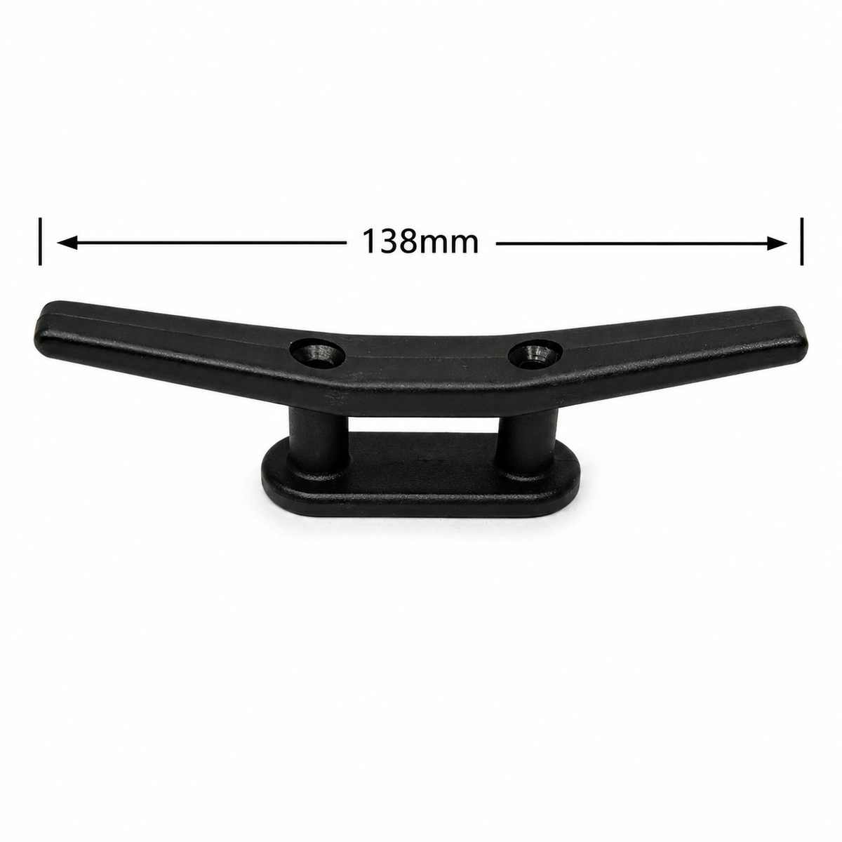 Black Plastic Cleat Hook – 138mm & 182mm