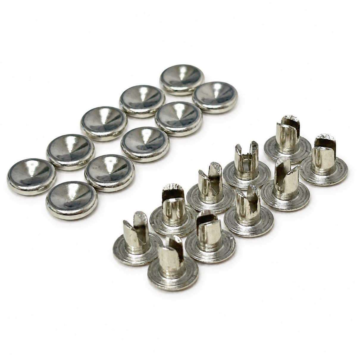 Bifurcated Rivet Set – Nickel Plated Steel (9mm)