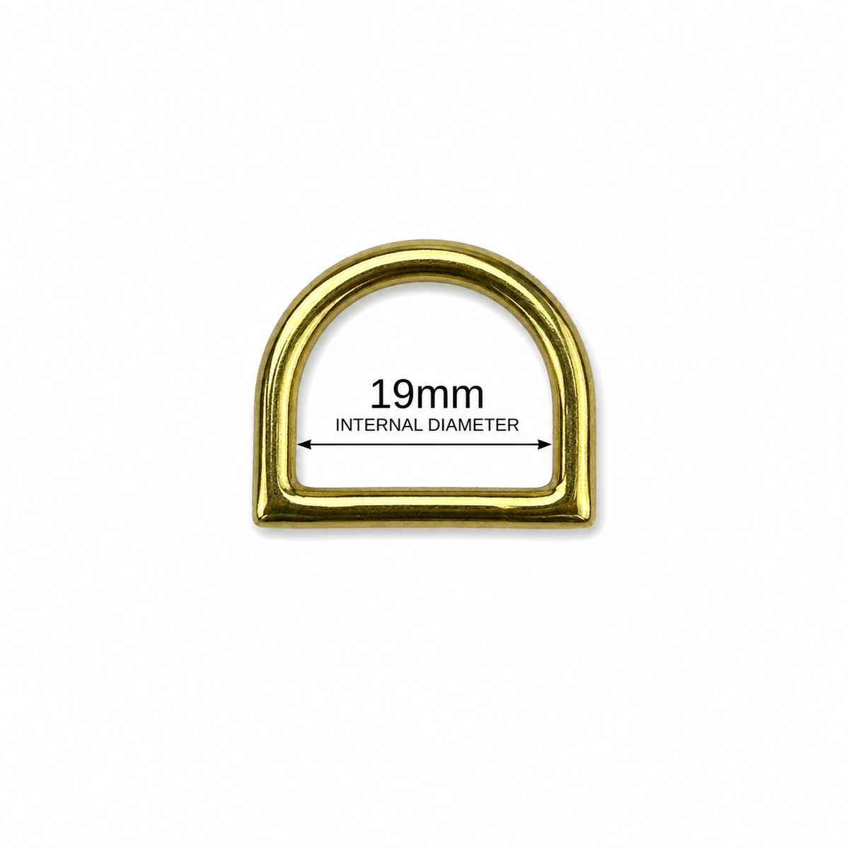 Die Cast Electro Brassed 'D' Ring - Multiple Sizes