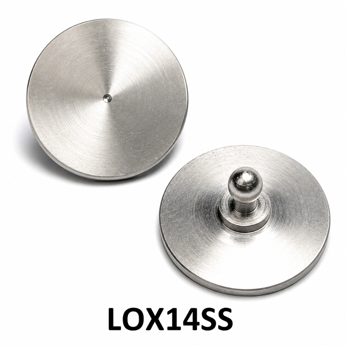 LOXX® Round Plate for Gluing On LOX14SS – Stainless Steel