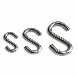 S Hook | Bright Zinc Plated Steel | 25mm, 38mm & 50mm