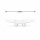 White Plastic Cleat Hook – 63mm, 138mm & 182mm
