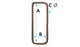 Open Rectangle Ring | Electro Brass & Nickel Plated | 13mm–38mm