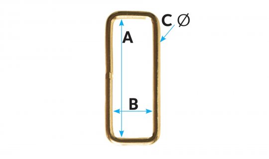 Welded Steel Rectangle Ring - Multiple Sizes & Finishes