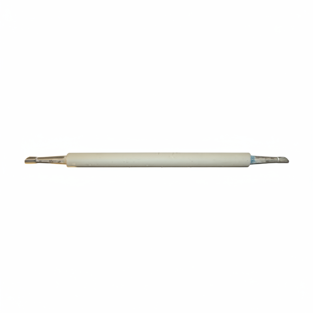 Double-ended DOT turnscrew tool on white background
