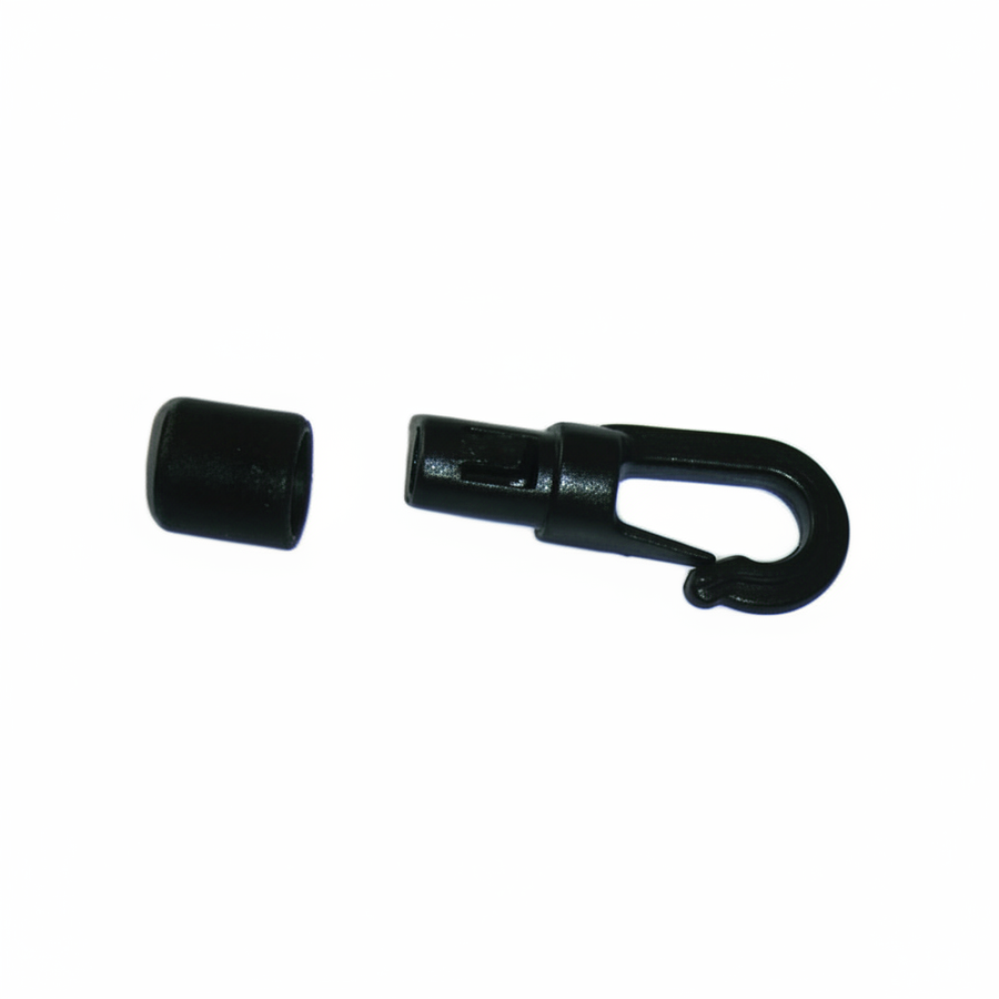 Cord End Hook – Black Nylon – For 5mm Shock Cord