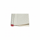 White woven canvas fabric roll with red colour indicator on white background