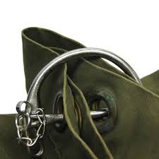 Kit Bag Handle & Lock Set | Electro Brass | 3/4" Brass Padlock with Keys