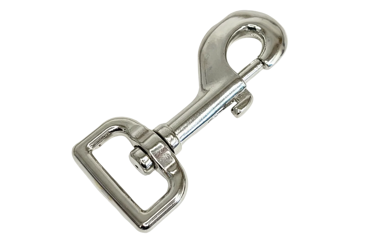 Nickel Plated Trigger Hook with Swivel Eye - 20mm & 25mm