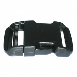 Black plastic side release buckle