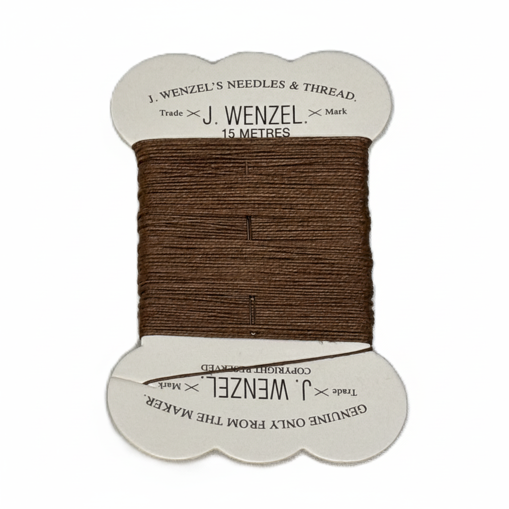 J. Wenzel brown thread card 1:1