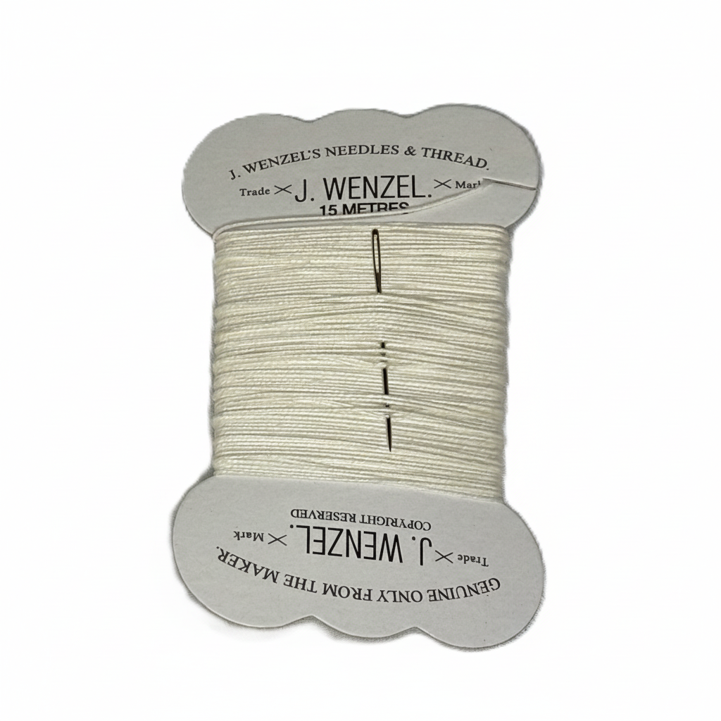 J. Wenzel white thread card 1:1
