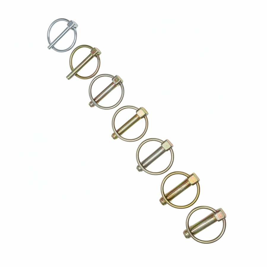 Linch Pins 7 Sizes Brilliant White Background