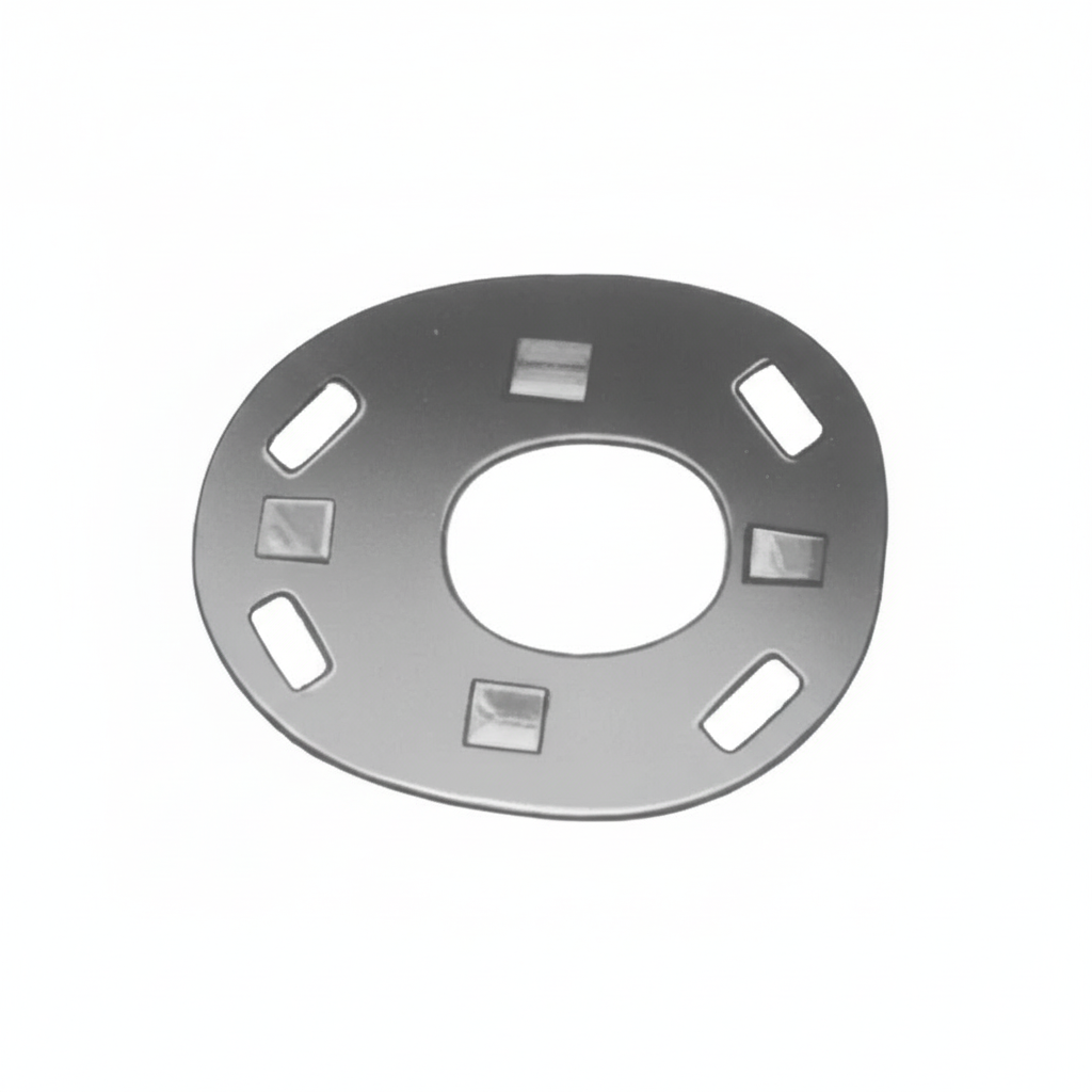 Oval Metal Back Plate 1:1 White Background