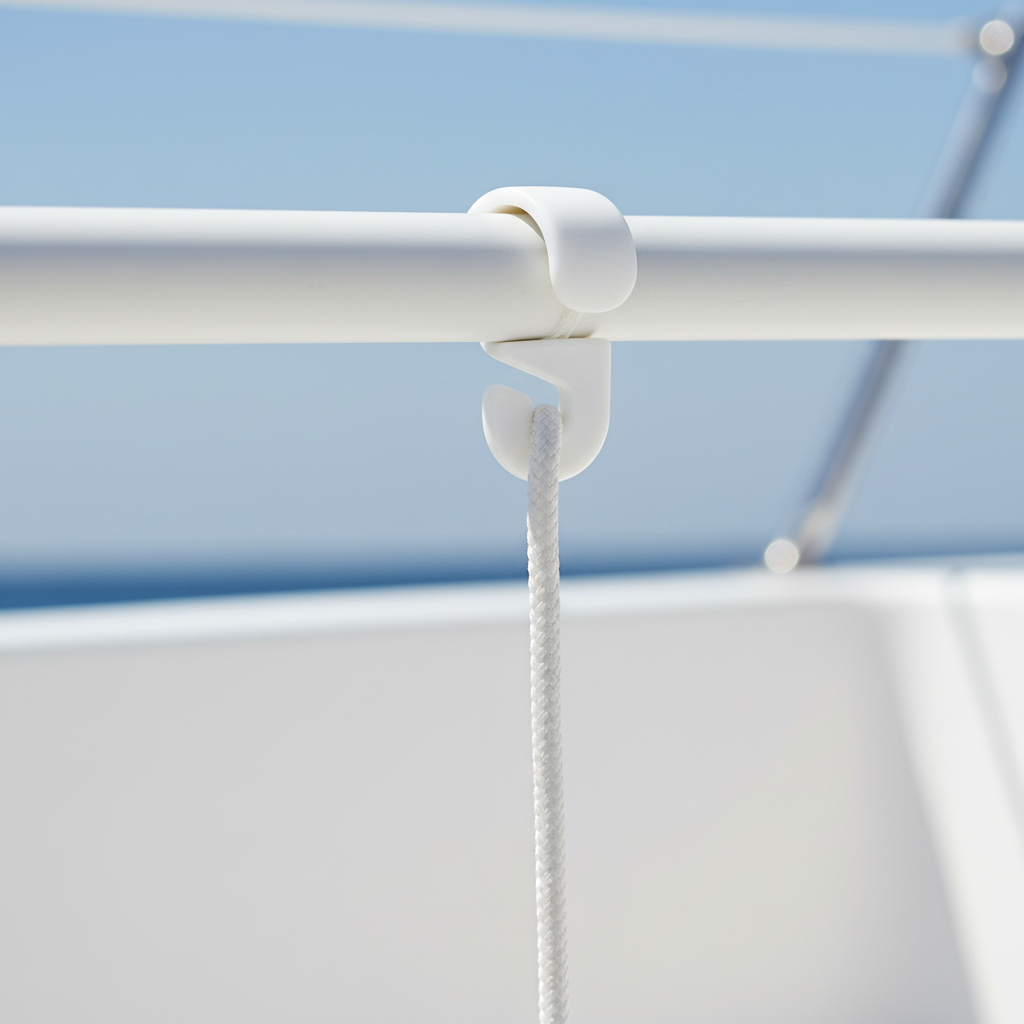 Pole Clip Hook In-Use Mockup