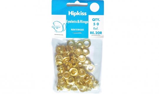 Brass Eyelet Easy Pack - Multiple Sizes - 5mm to 13mm