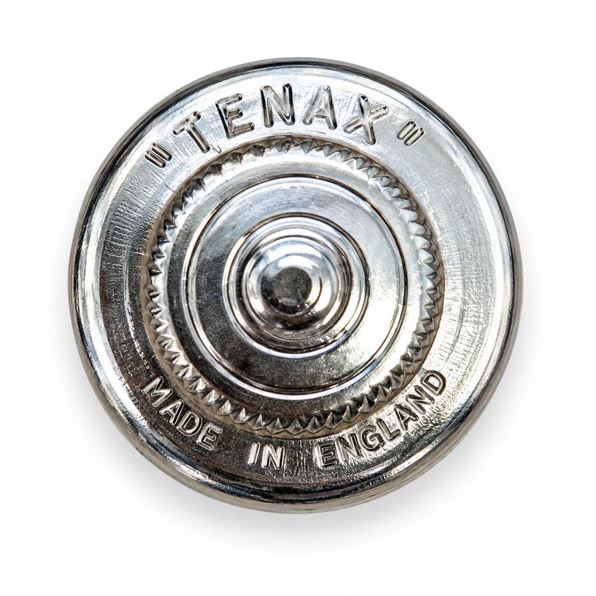 TENAX No. 31K Knurled Button –Brass Nickel Plated Finish