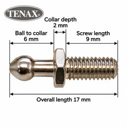 Tenax Stud – 10mm 2BA Thread | British Made Heavy Duty Fastener