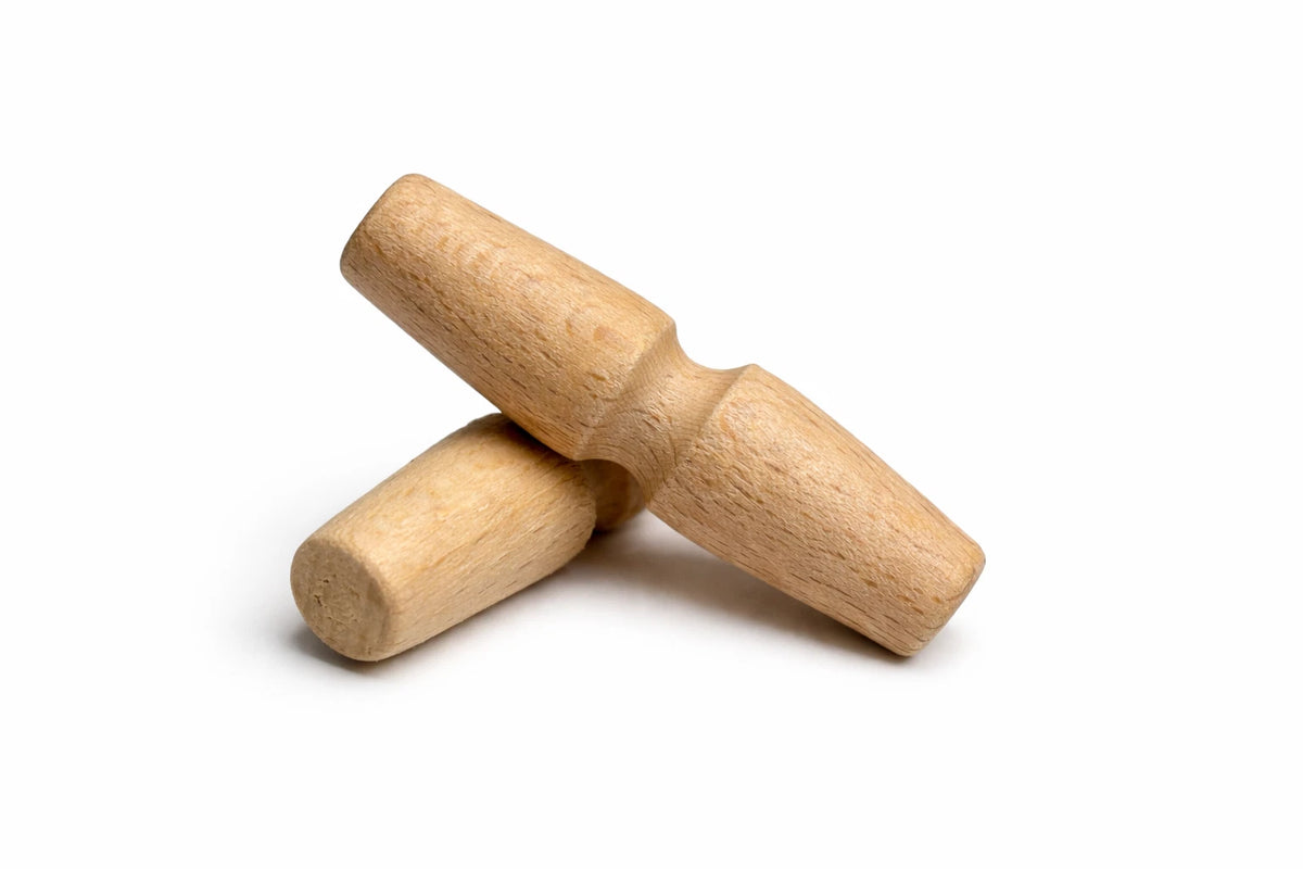 Solid Beech Wooden Flag Toggle – Heavy Duty & Undrilled (1½″–5″)