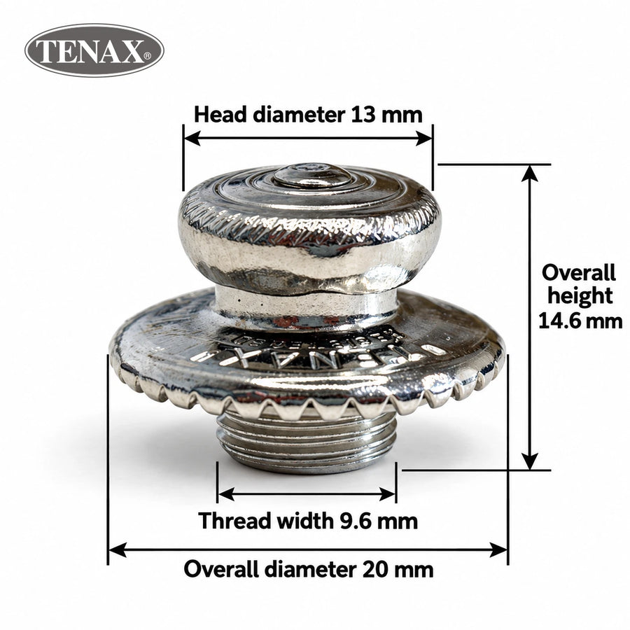 Tenax Button | Female Snap Component | British Made Marine Fastener