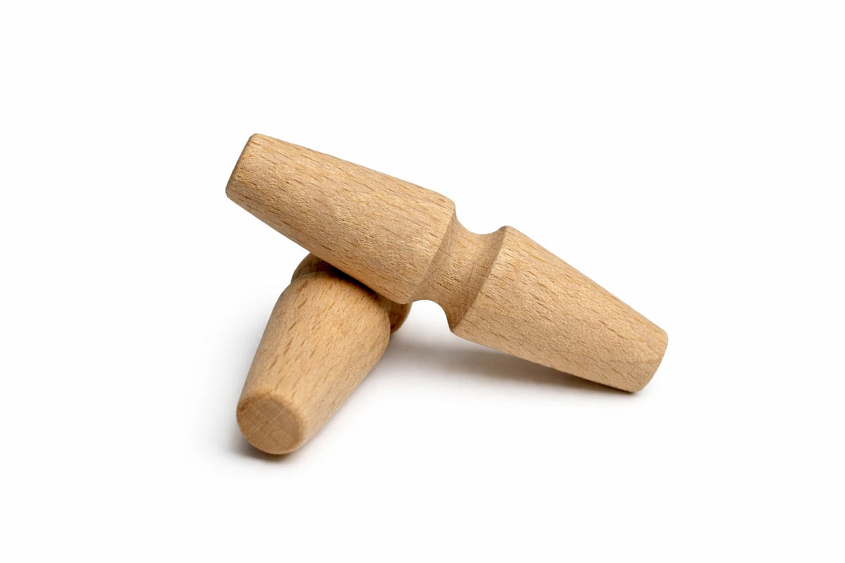 Solid Beech Wooden Flag Toggle – Heavy Duty & Undrilled (1½″–5″)