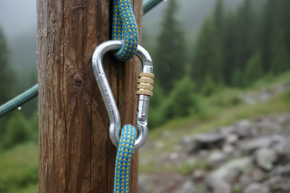 Screw Lock Carabiner in Use