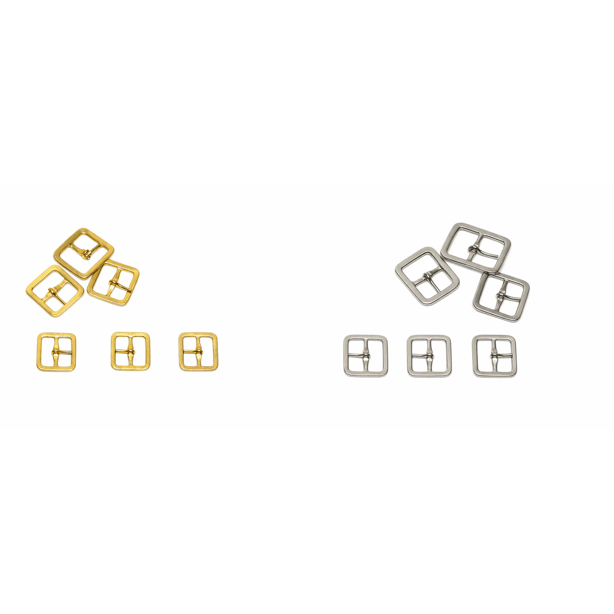 Sandal Buckle | 13mm–25mm | Electro Brass & Nickel Plated