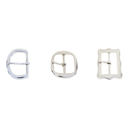 Nickel Plated Brass Belt Buckles | 45mm & 50mm | Multiple Styles Available