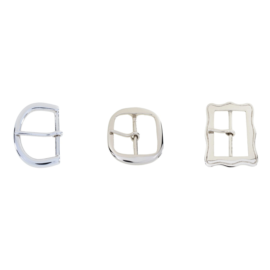 Nickel Plated Brass Belt Buckles | 45mm & 50mm | Multiple Styles Available