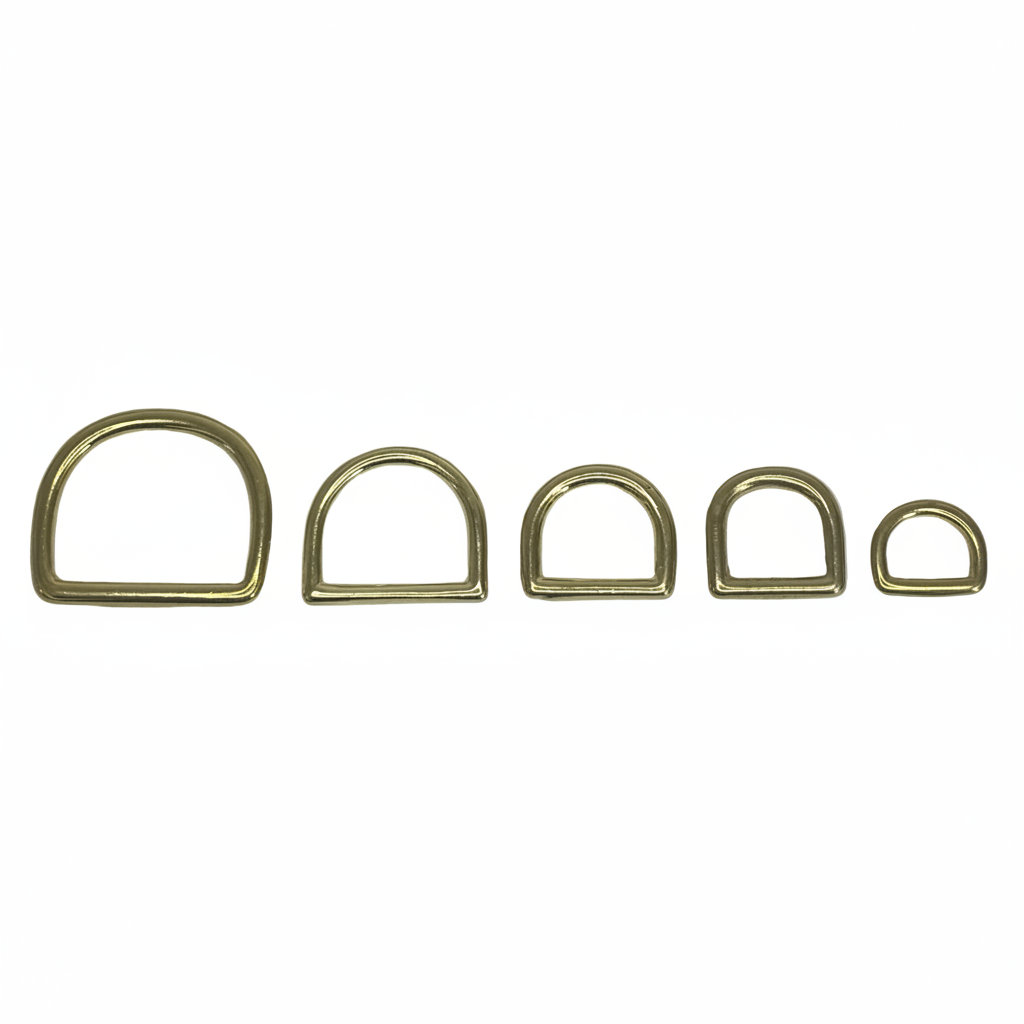 Solid Brass D Rings Size Range 1:1