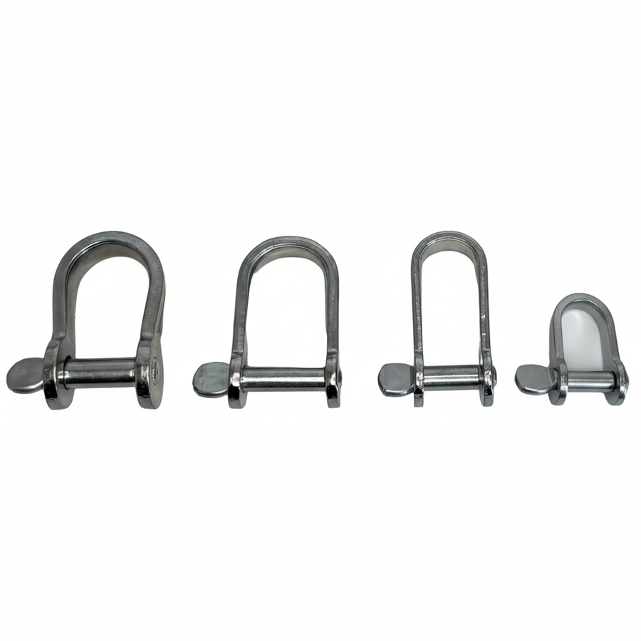 Stainless Steel D-Shackles – Size Range