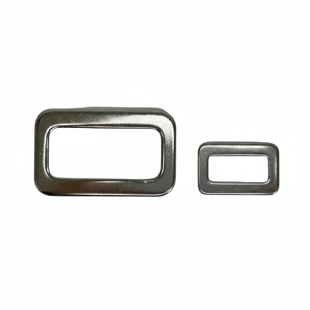 Stainless Steel Rectangular Rings – Two Sizes